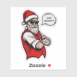Sinterklaas verblijf stout grappig kerst sticker