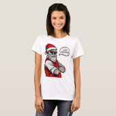 Sinterklaas verblijf stout grappig kerst t-shirt (Voorkant volledig)