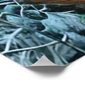 Sinterklaas verloren in het bos | AI Art Poster (Hoek)