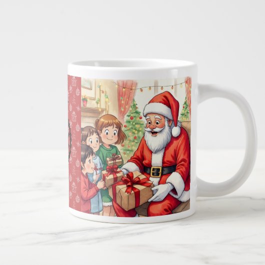 Sinterklaas verspreidt kerstvreugde grote koffiekop (Rechts)