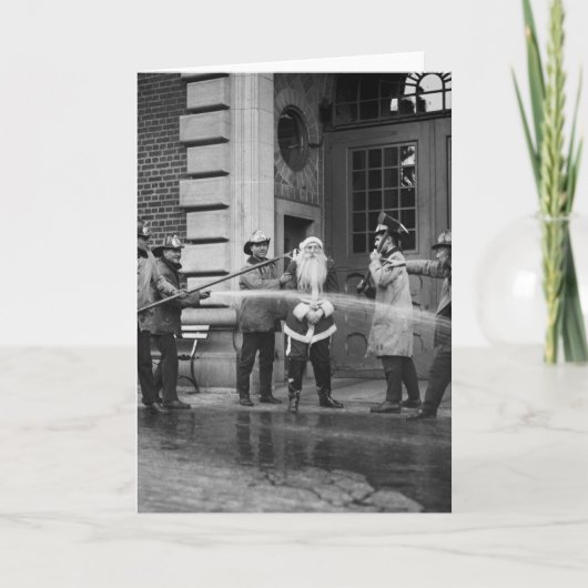 Sinterklaas verwijderen, jaren 20 feestdagen kaart (Voorkant)