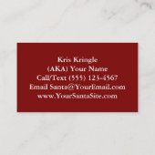 Sinterklaas Visitekaartje Jezus is de reden (Achterkant)