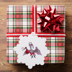 Sinterklaas Vleermuis sneeuwvlok papier ornament Kaart