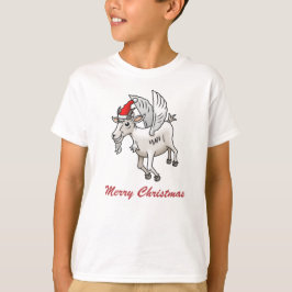 Sinterklaas' vliegende kerstgeit t-shirt