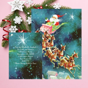 Sinterklaas Vliegende Rendier Uitnodiging