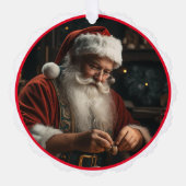 Sinterklaas Voeg Signature Christmas Gift Label Ornament Kaart (Voorkant)