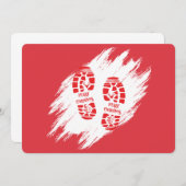 Sinterklaas voetafdruk kaart (Voorkant / Achterkant)