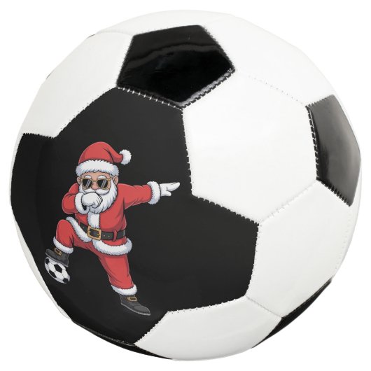 Sinterklaas Voetbal Dabbing Kerstman Gift Kerstmis (Drie kwart)