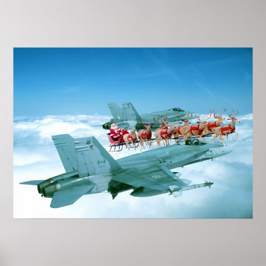 Sinterklaas volgen door de luchtmacht poster (Voorkant)
