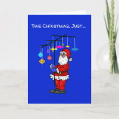 Sinterklaas voor bedekking en kerstkaart voor bede kaart (Voorkant)