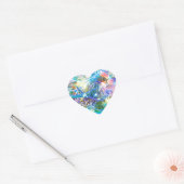 Sinterklaas voor feestdagen met feestdagen hart sticker (Envelop)