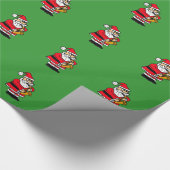 Sinterklaas voor het afspelen van saxophone cadeaupapier (Hoek)