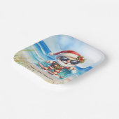 Sinterklaas voor Kerstmis in juli Feest Papieren Bordje (Gebogen)