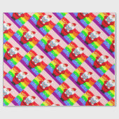 Sinterklaas voor LGBT, voor mensenrechten Cadeaupapier (Vlak)