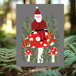 Sinterklaas voor magische paddenstoelen briefkaart<br><div class="desc">kaart,  voeg uw eigen tekst aan de rug of de voorzijde van de kaart toe. Bekijk mijn winkel voor meer design of laat me weten of je iets op maat wilt.</div>