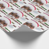 Sinterklaas voor prettige kerst cadeaupapier (Hoek)