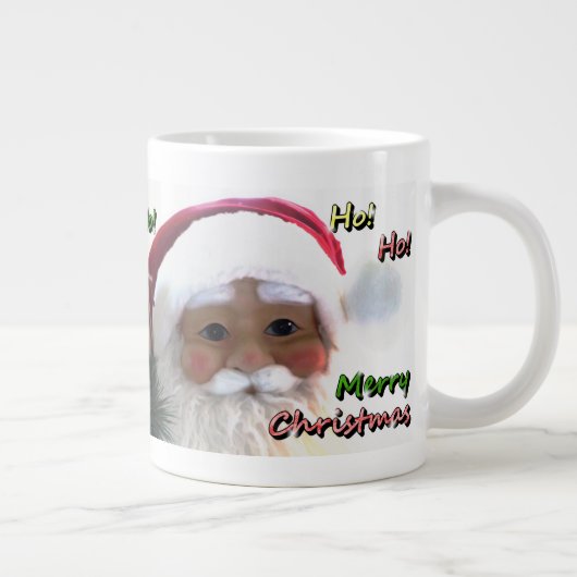 Sinterklaas voor prettige kerst grote koffiekop (Rechts)