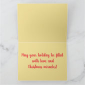 Sinterklaas voor prettige kerst kaart (Binnen)