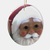 Sinterklaas voor prettige kerst keramisch ornament (Links)