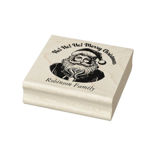 Sinterklaas voor prettige kerst rubberstempel (Stempel)