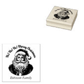 Sinterklaas voor prettige kerst rubberstempel (Gestempeld)