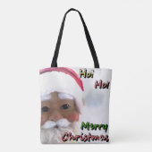 Sinterklaas voor prettige kerst tote bag (Achterkant)