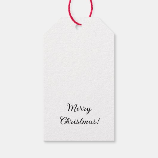 Sinterklaas voor prettige kerstbomen cadeaulabel (Achterkant)