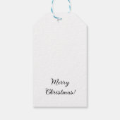 Sinterklaas voor prettige kerstbomen cadeaulabel (Achterkant)