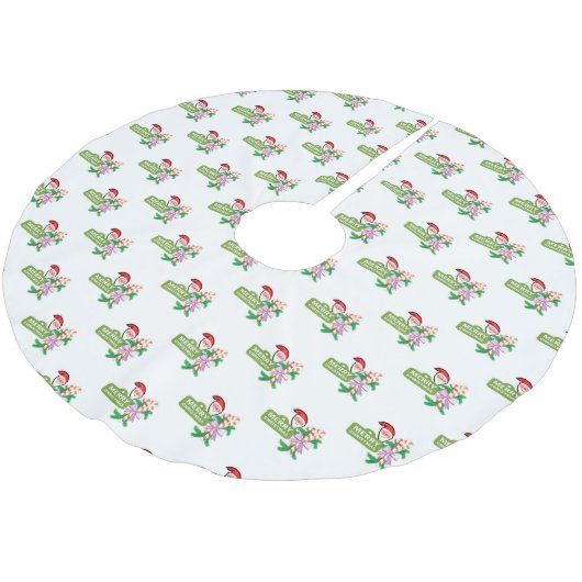 Sinterklaas voor prettige kerstbomen kerstboom rok (Gekanteld)