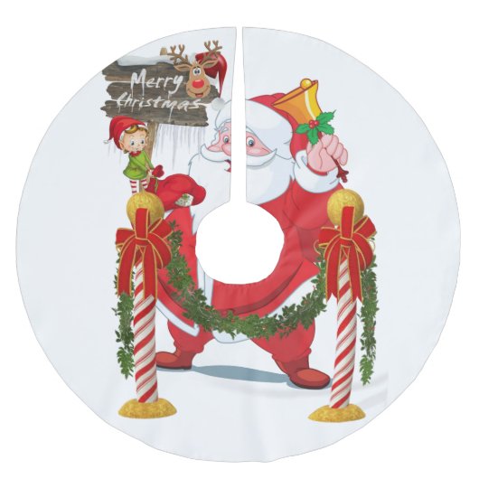 Sinterklaas voor prettige kerstbomen kerstboom rok (Voorkant)