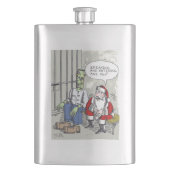 Sinterklaas voor roestvrij staal flacon (Voorkant)