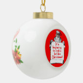 Sinterklaas voor sierdoeleinden of keramiek keramische bal ornament (Links)