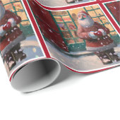 Sinterklaas voor Speelgoed AI Art Cadeaupapier (Rol Hoek)