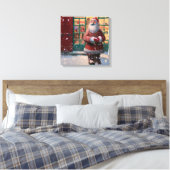 Sinterklaas voor Speelgoed AI Art Canvas Afdruk (Insitu (Slaapkamer))