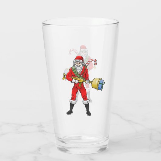 Sinterklaas Vrolijk Kerstfeest Deel 2 Glas (Achterkant)