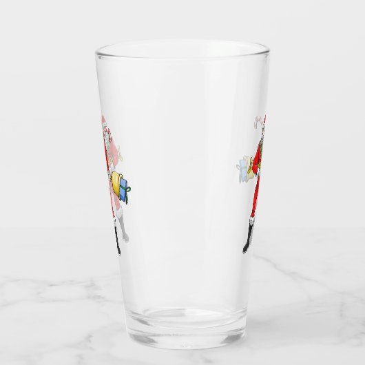 Sinterklaas Vrolijk Kerstfeest Deel 2 Glas (Links)