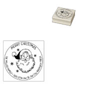 Sinterklaas Vrolijk Kerstfeest, Familie Retouradre Rubberstempel (Gestempeld)