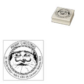 Sinterklaas Vrolijk Kerstfeest, Familie Retouradre Rubberstempel (Gestempeld)