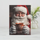 Sinterklaas Vrolijk Kerstfeest Flat Vakantie Kaart (Staand voorkant)