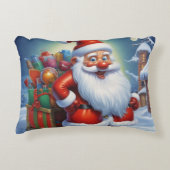 Sinterklaas Vrolijk Kerstfeest Gelukkig Nieuwjaar Accent Kussen (Voorkant)