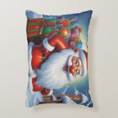 Sinterklaas Vrolijk Kerstfeest Gelukkig Nieuwjaar Accent Kussen (Voorkant(Verticaal))