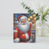 Sinterklaas Vrolijk Kerstfeest Gelukkig Nieuwjaar Briefkaart (Staand voorkant)