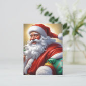 Sinterklaas Vrolijk Kerstfeest Gelukkig Nieuwjaar Briefkaart (Staand voorkant)