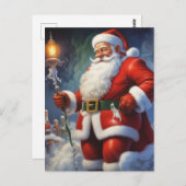 Sinterklaas Vrolijk Kerstfeest Gelukkig Nieuwjaar Briefkaart (Voorkant / Achterkant)