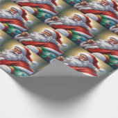 Sinterklaas Vrolijk Kerstfeest Gelukkig Nieuwjaar Cadeaupapier (Hoek)