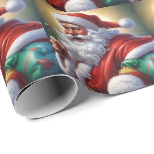 Sinterklaas Vrolijk Kerstfeest Gelukkig Nieuwjaar Cadeaupapier (Rol Hoek)