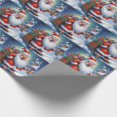 Sinterklaas Vrolijk Kerstfeest Gelukkig Nieuwjaar Cadeaupapier (Hoek)