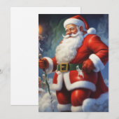 Sinterklaas Vrolijk Kerstfeest Gelukkig Nieuwjaar Feestdagenkaart (Voorkant / Achterkant)