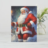 Sinterklaas Vrolijk Kerstfeest Gelukkig Nieuwjaar Feestdagenkaart (Staand voorkant)