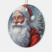 Sinterklaas Vrolijk Kerstfeest Gelukkig Nieuwjaar Keramisch Ornament (Links)